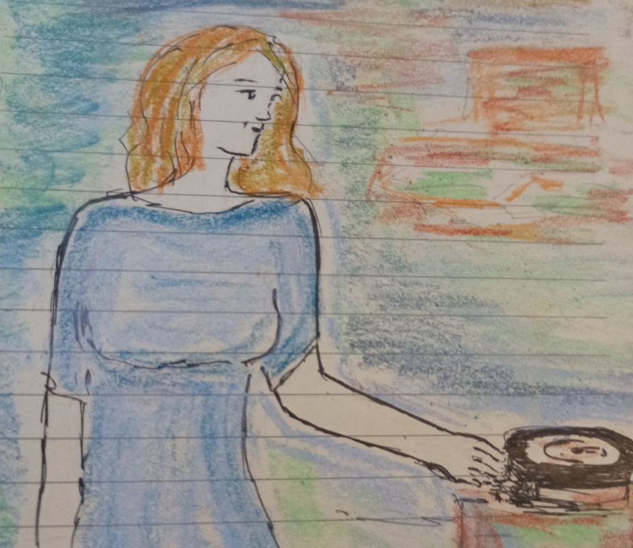 Christina Lindbergh. Sketch of the woman