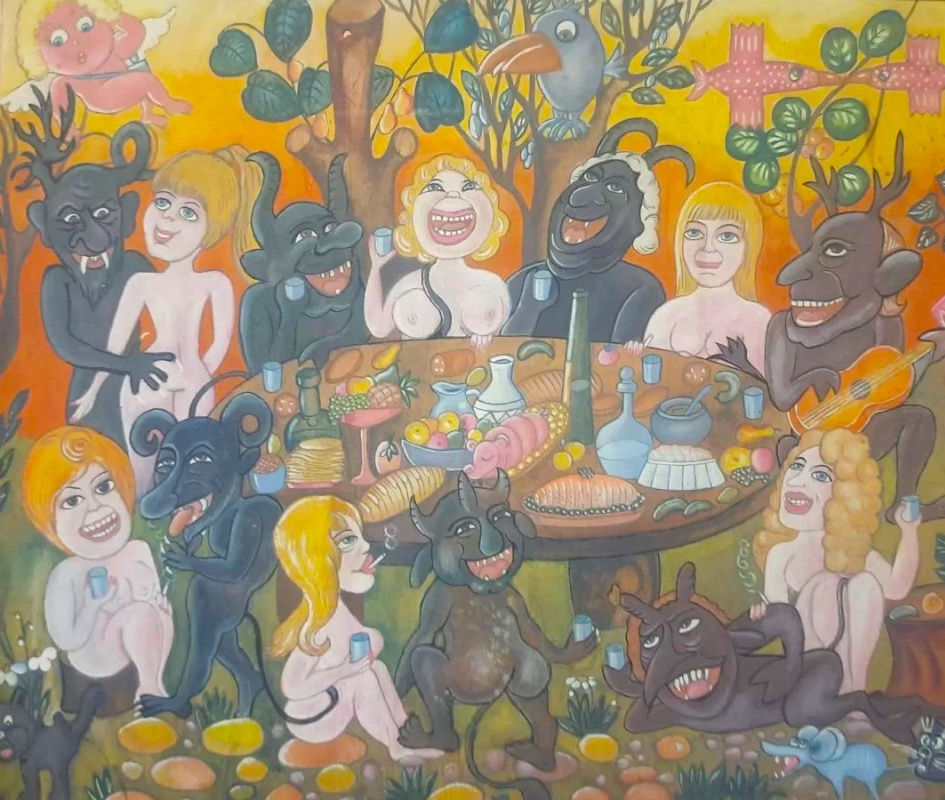 Alevtina Dmitrievna Pyzhova. A feast with devils