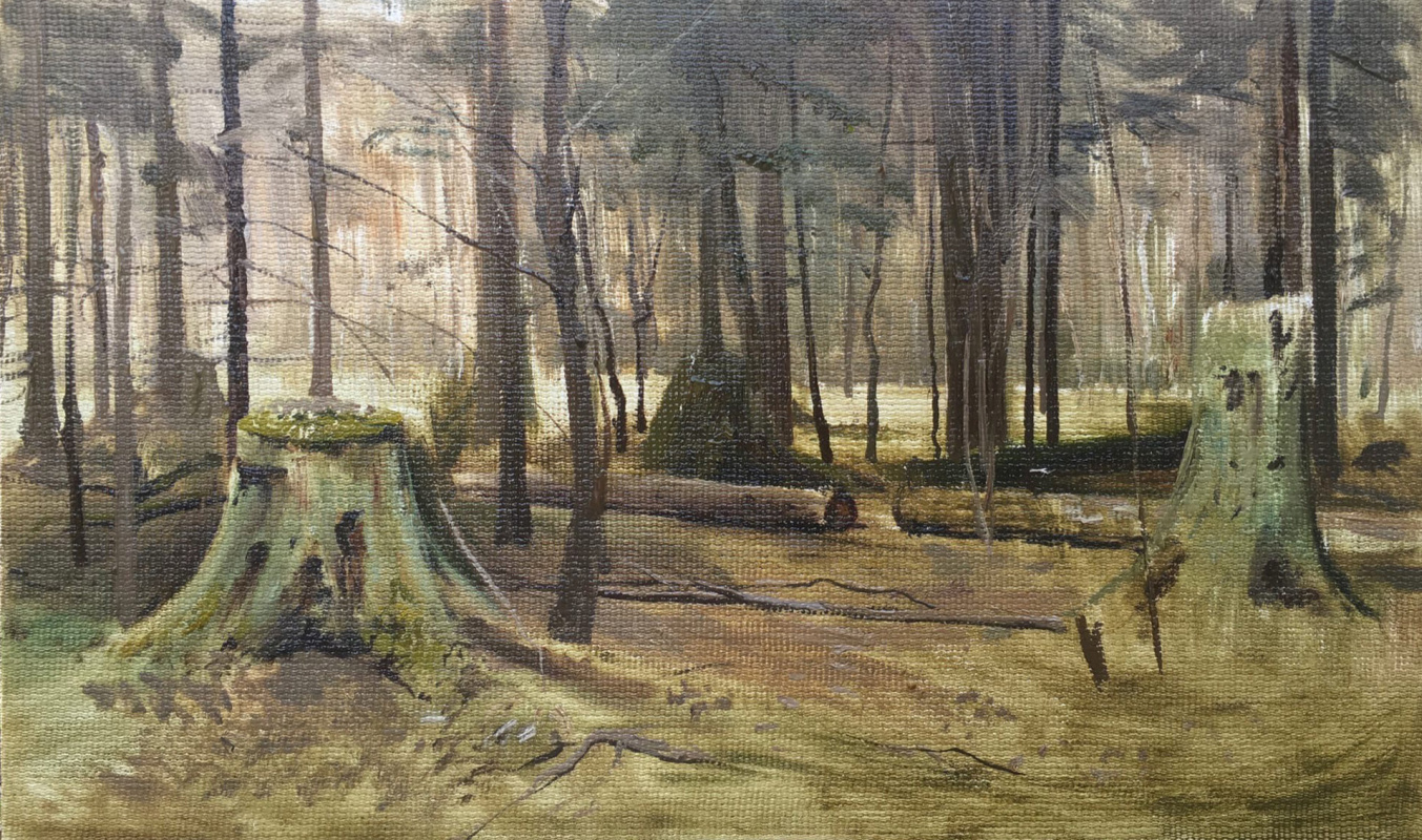 Igor Vladimirovich Mashin. In springtime in the woods