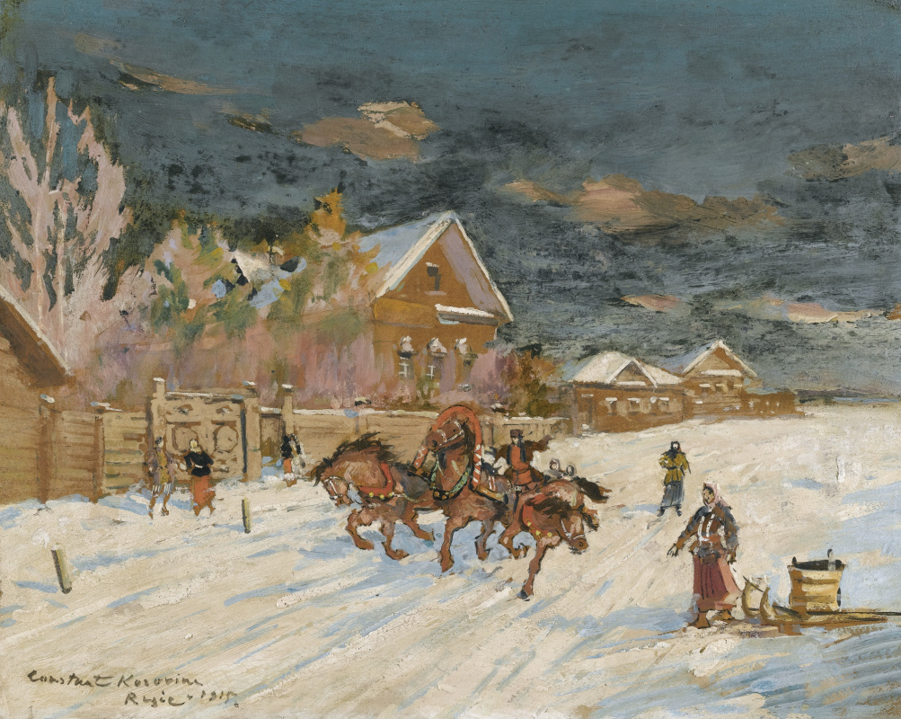 Konstantin Korovin. Winter landscape