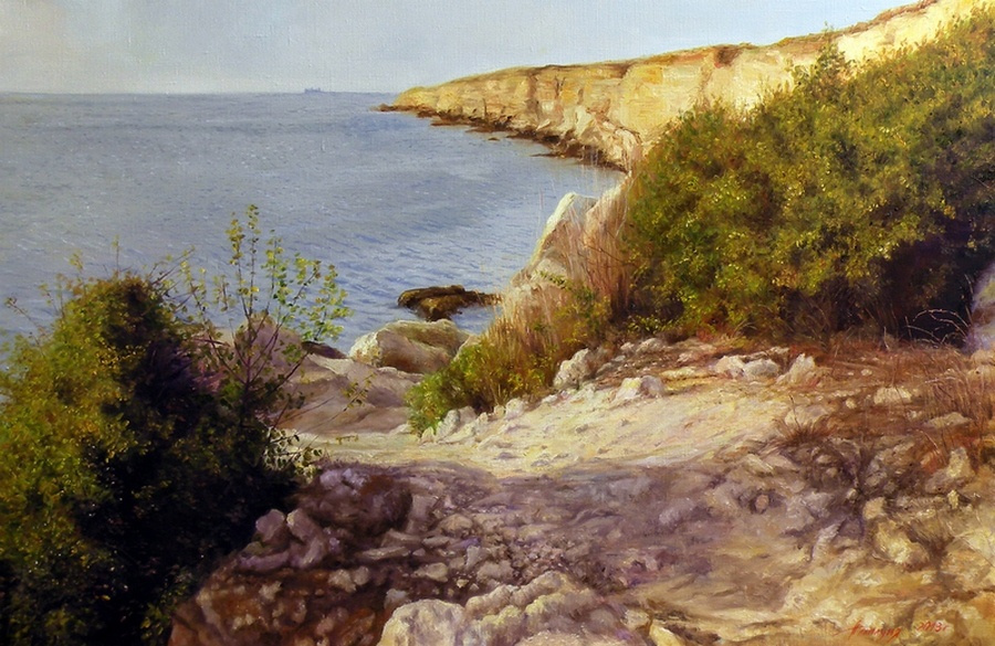 Svetlana Berdnik. Warm Crimean landscape