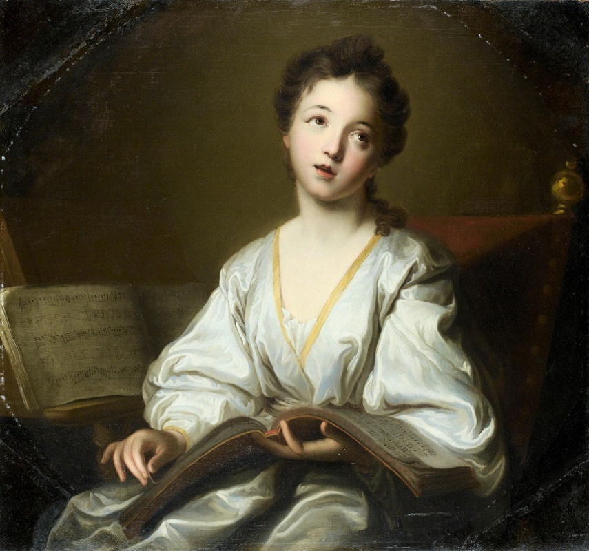 16511717 Jean-Baptiste Santerre France. Portrait of a young lady