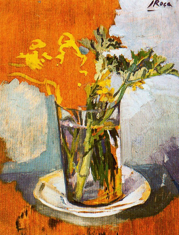 Amadeo Rock. Yellow flowers in a vase