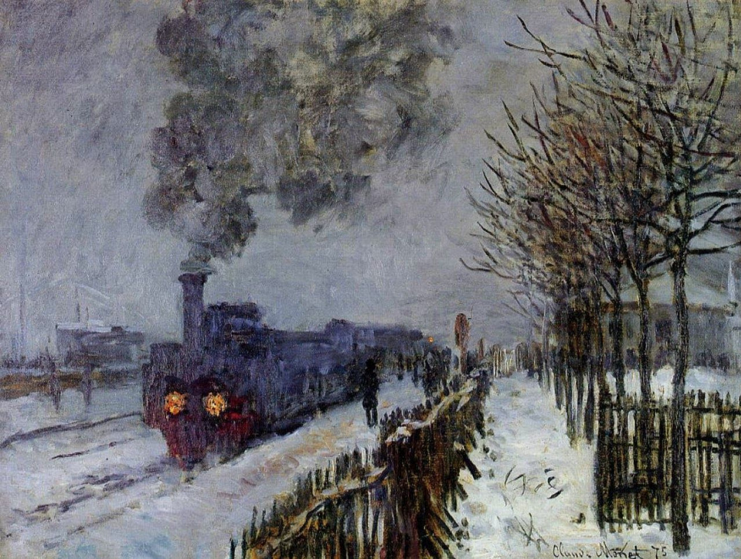 Claude Monet. Train in the snow (the locomotive)