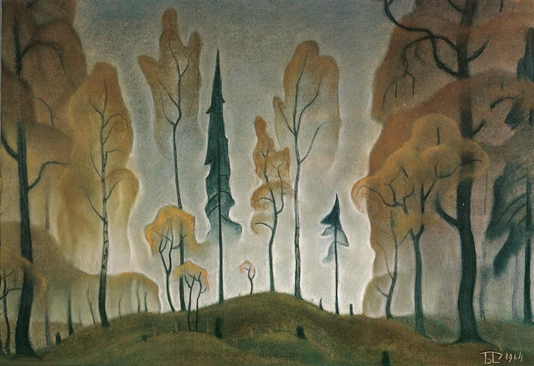 Boris Alekseevich Smirnov-Rusetsky. Forest silhouettes