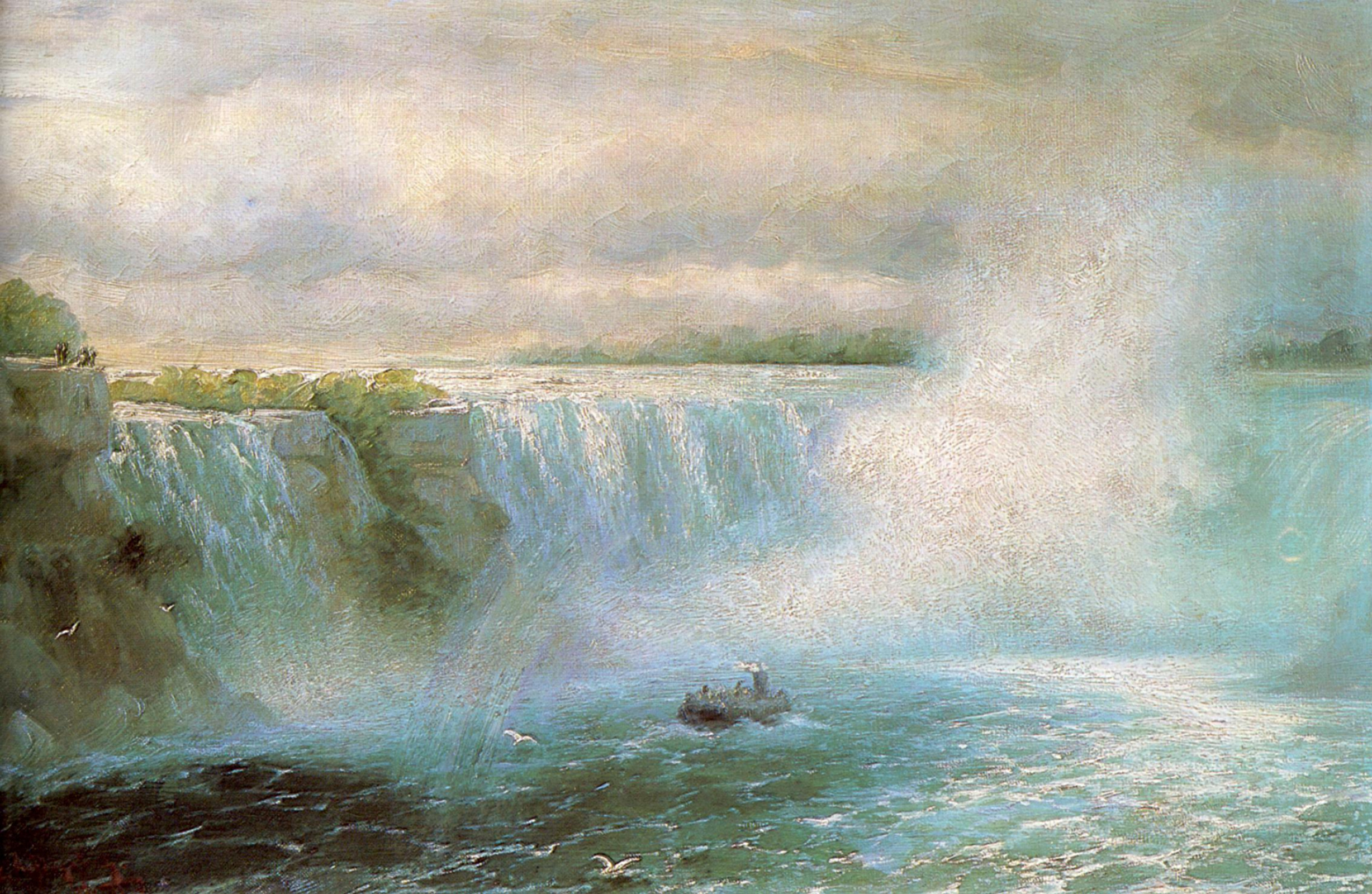 айвазовский ниагарский водопад картина