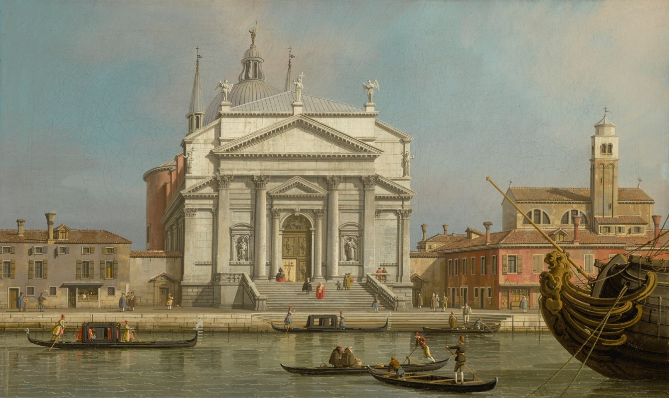Giovanni Antonio Canal (Canaletto). Venice. Churches Il Redentore and St. James
