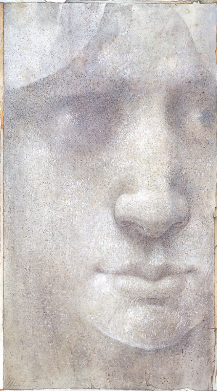 Leonardo da Vinci  The Head of the Virgin in Three-Quarter View