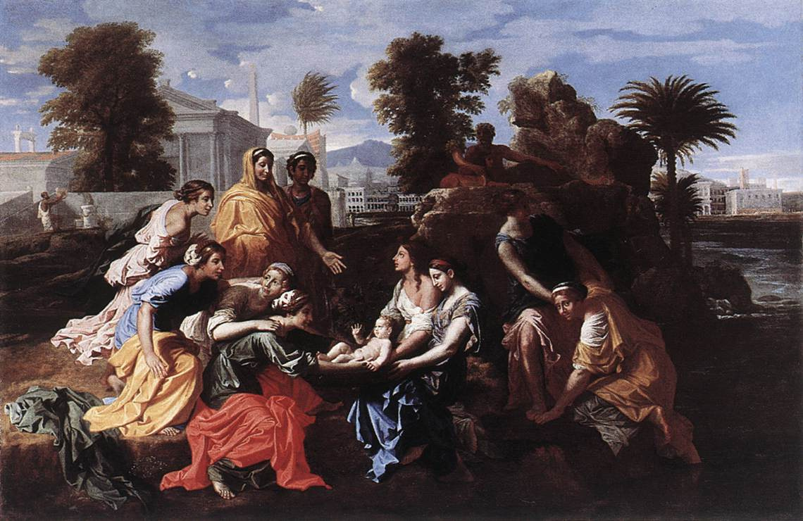 Николя Пуссен. Нахождение Моисея. 1651