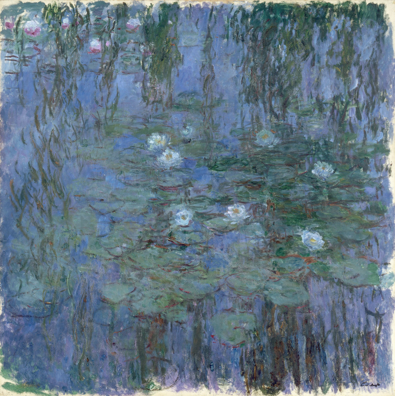 Claude Monet. Blue water lilies