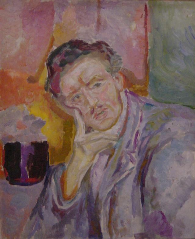 Edward Munch. Self-portrait with hand at cheek