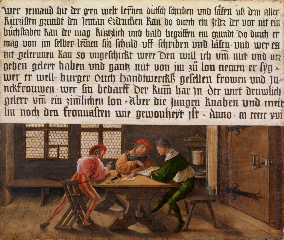 Hans Holbein the Younger. Rules for the school teacher. Classes for adults