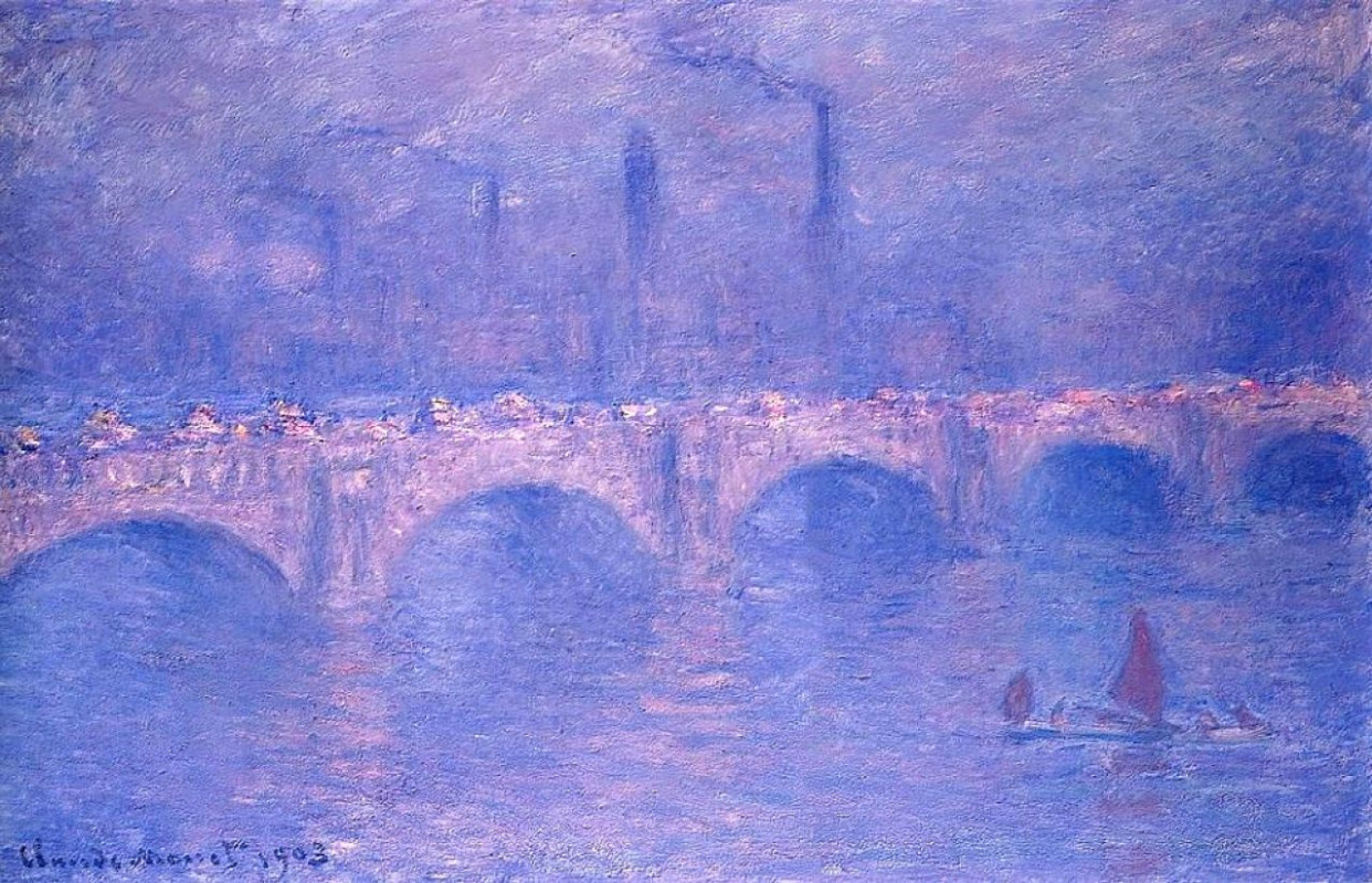 Мост Ватерлоо картина Клода Моне