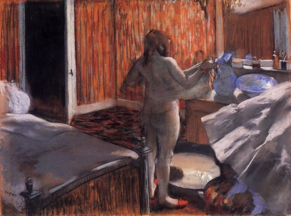 Edgar Degas. Woman dry after bathing