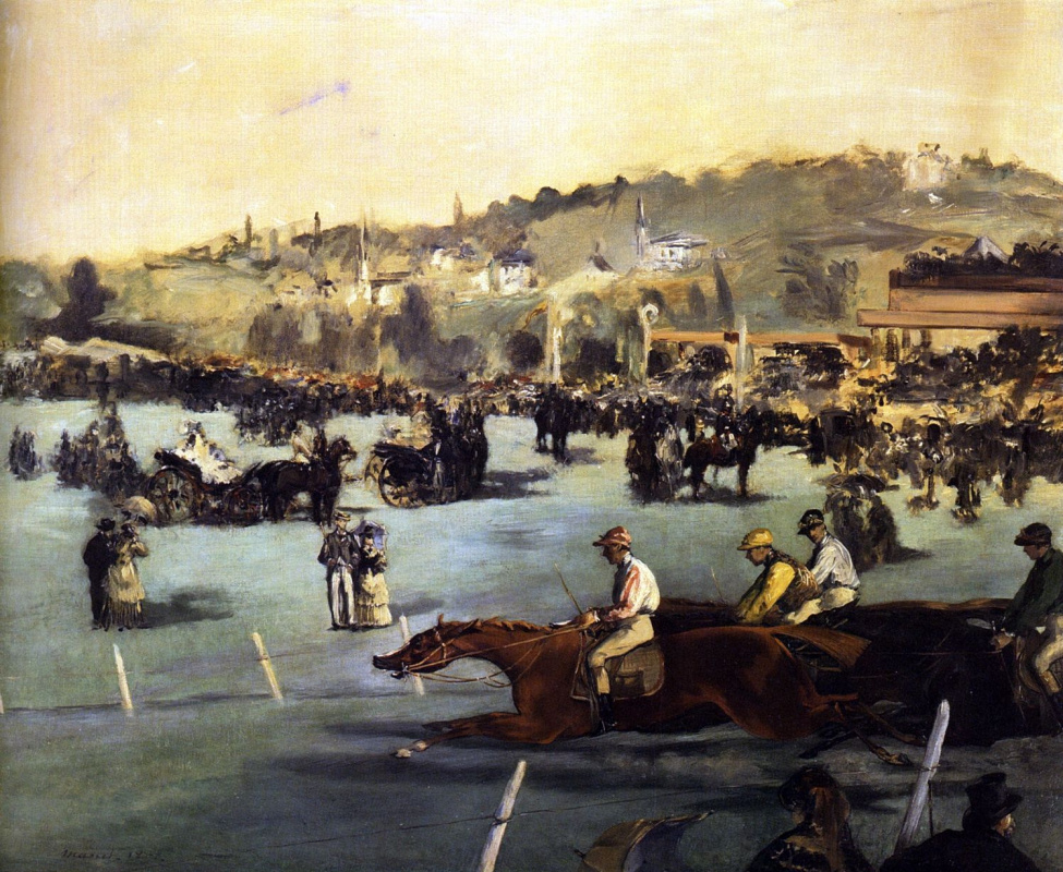 Edouard Manet. Races in the Bois de Boulogne