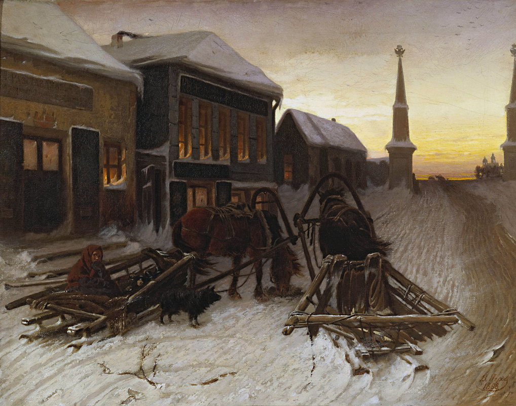 Vasily Grigorievich Perov. The last tavern at the Outpost
