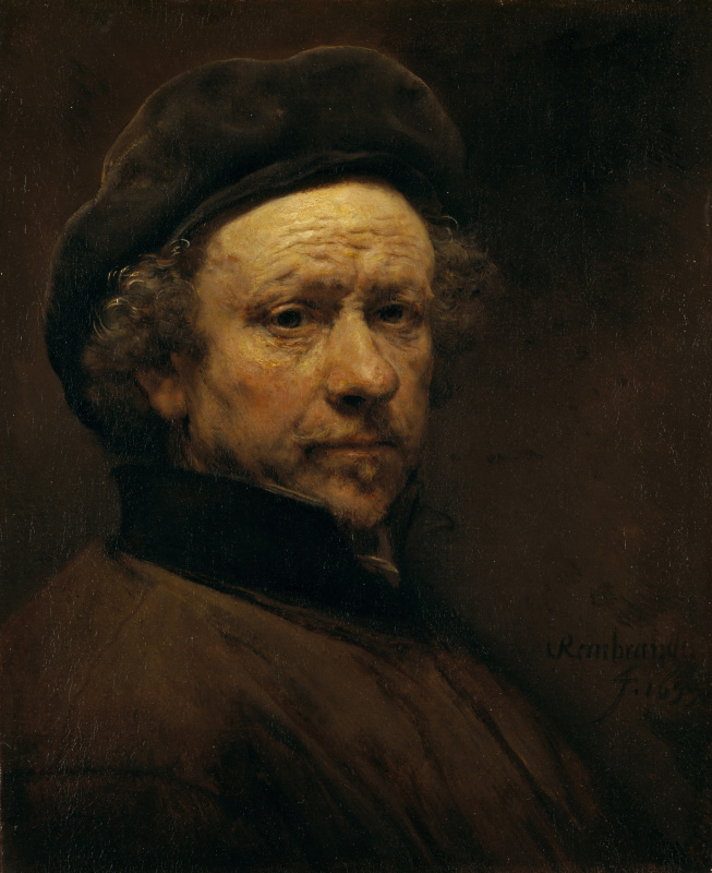 Rembrandt Harmenszoon van Rijn. Self portrait at the age of 51 years