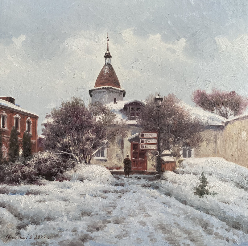Vasily Ivanovich Gribennikov. In the courtyard of Andronikov Monastery. Moscow