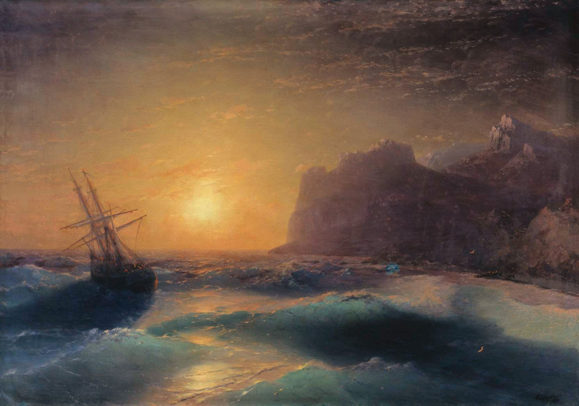 Ivan Aivazovsky. The seascape. Koktebel