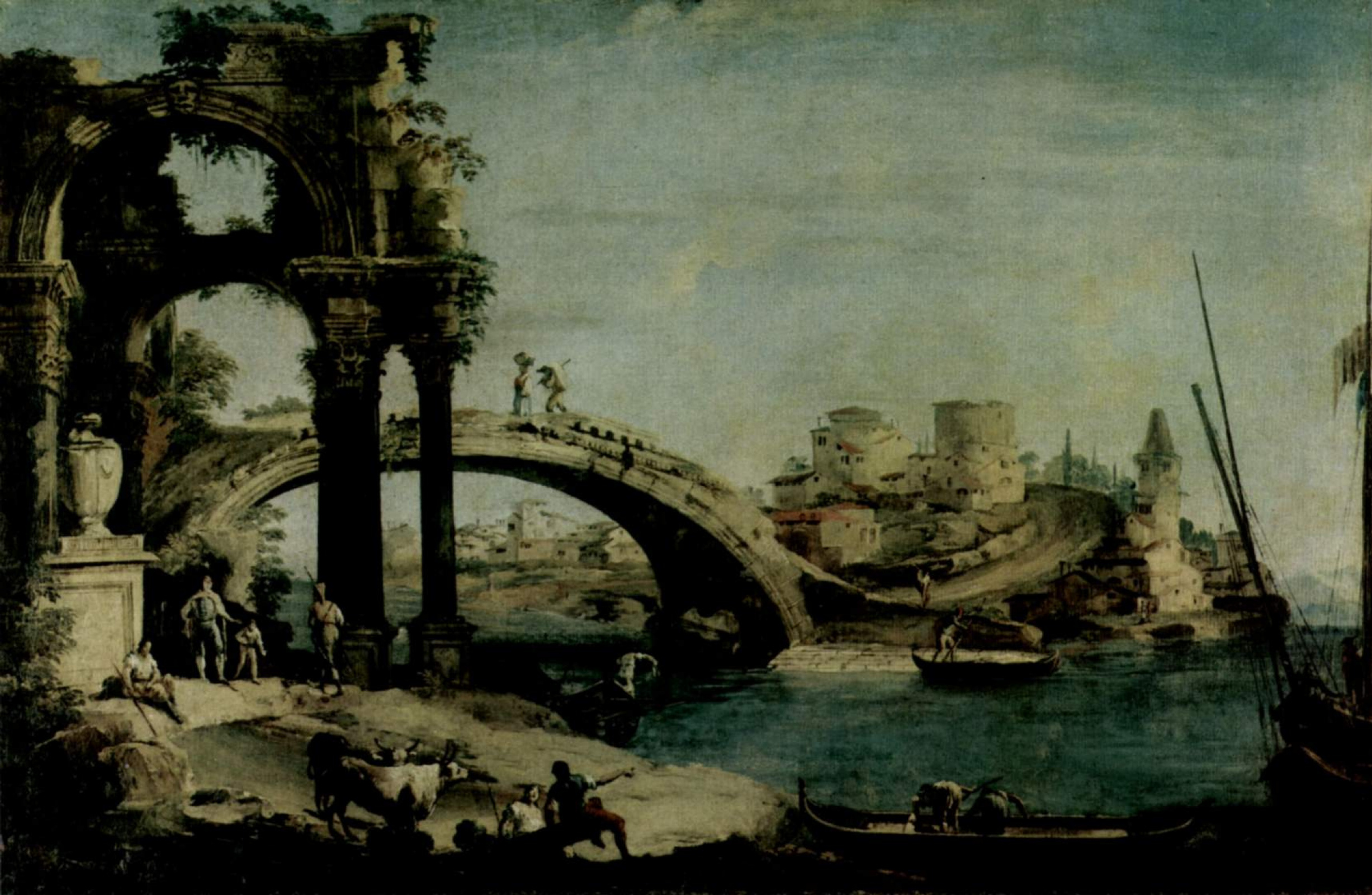 Fantastic landscape 1740 by Michele Marieschi History Analysis