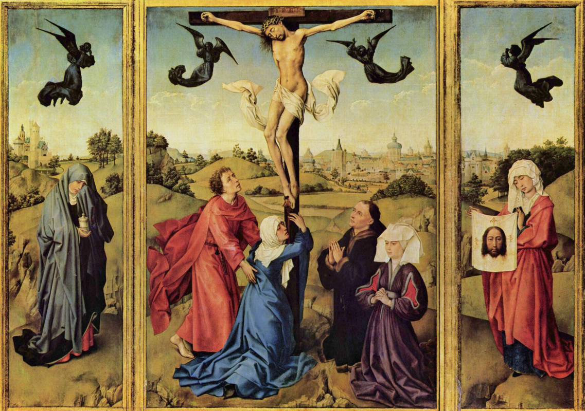 Rogier van der Weyden. Triptych Crucifix