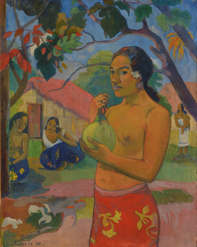 Paul Gauguin. Woman holding a fruit