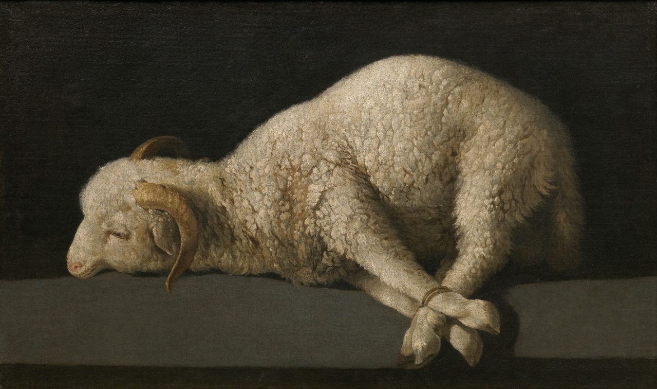 Francisco de Zurbaran. The lamb of God (Agnus Dei)