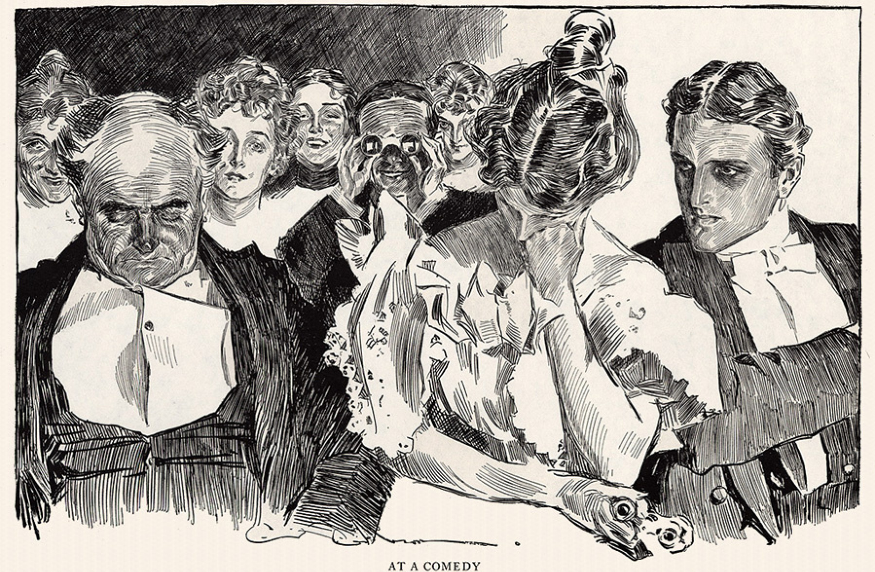 Комедия иллюстрация. Charles Dana Gibson художник. Чарльз Гибсон иллюстрации. Чарльз дана Гибсон иллюстрации. Чарльз Гибсон художник девушки Гибсона.