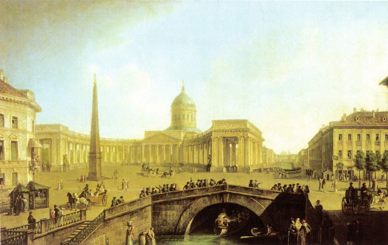 Fedor Yakovlevich Alekseev. View of the Kazan Cathedral in St. Petersburg