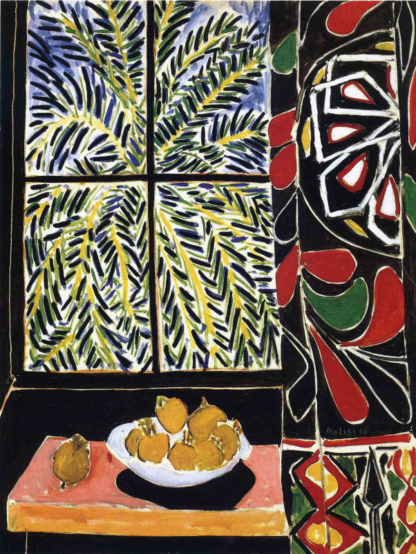 Henri Matisse. Interior with an Egyptian curtain