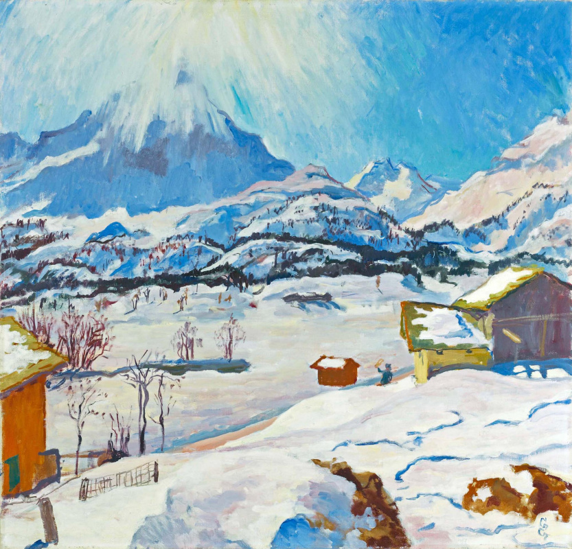 Giovanni Giacometti. Winter landscape, Maloja
