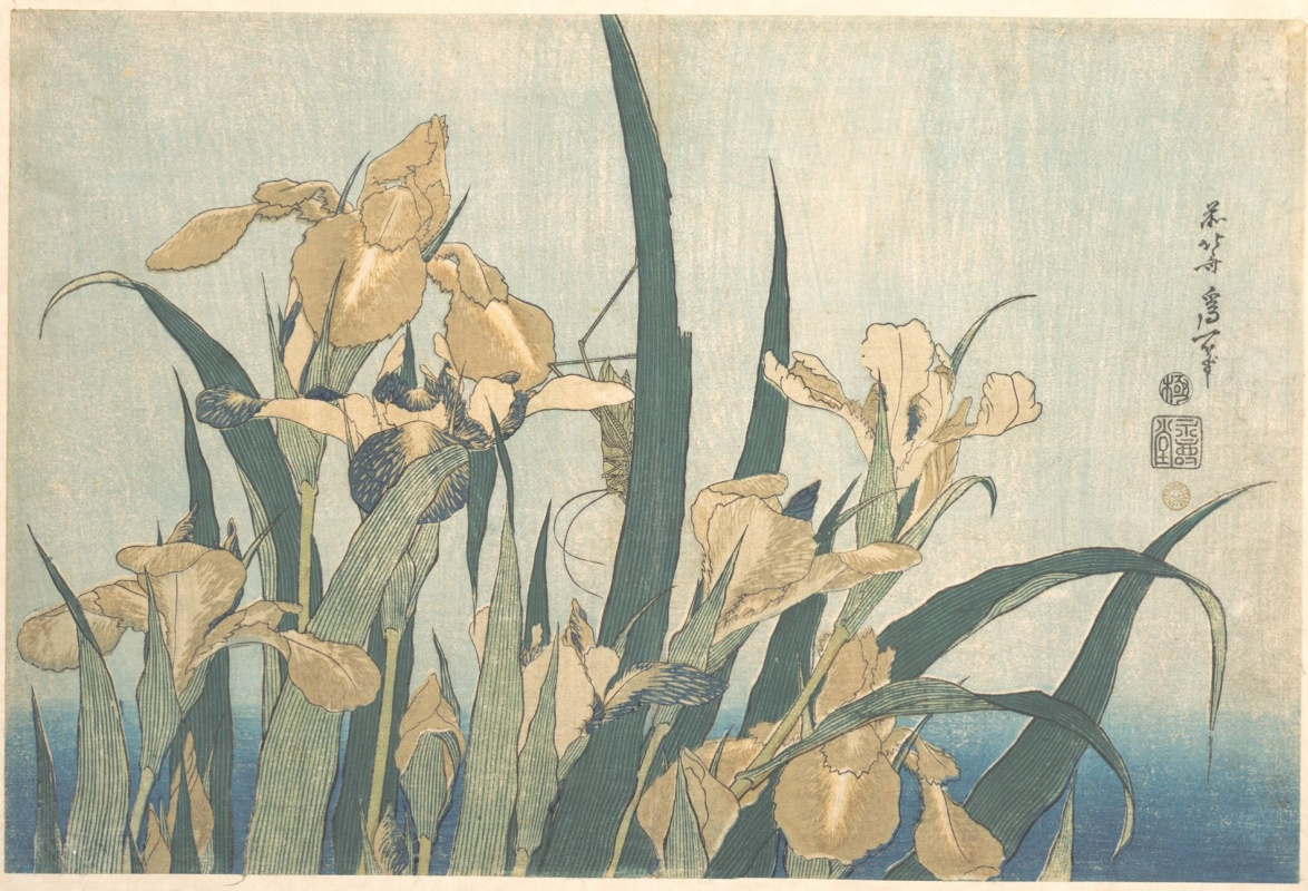Katsushika Hokusai. Flowers and birds