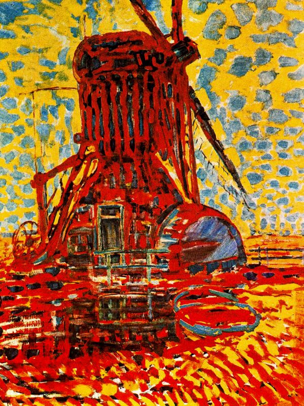 Piet Mondrian. Windmill in sunlight