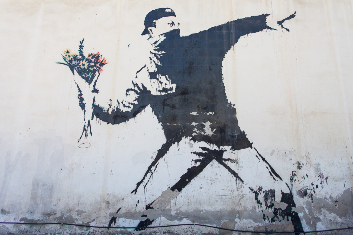 Banksy. Rage (Flower Finder)