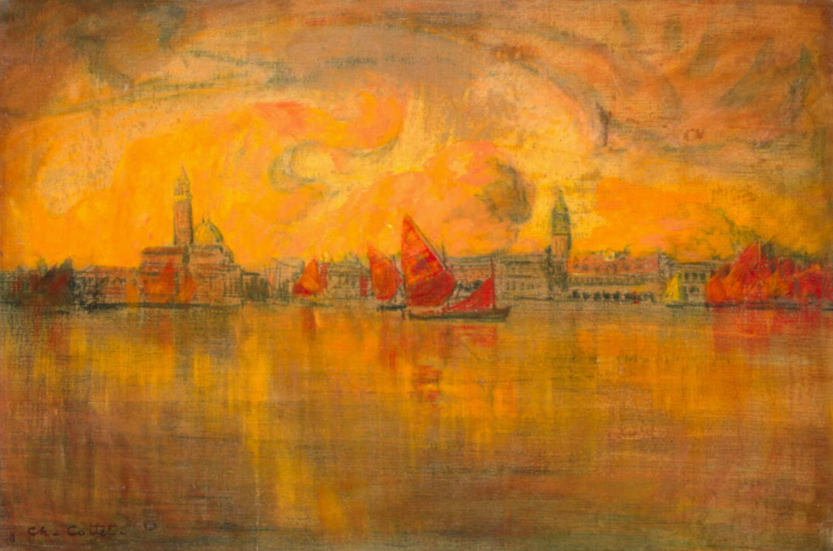 Charles Kotte. View of Venice from the sea