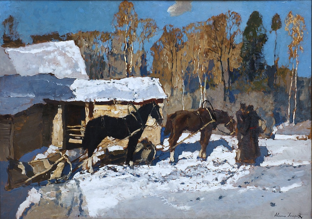 Alexei Vladimirovich Isupov Russia 1889-1957. Winter Sun.
