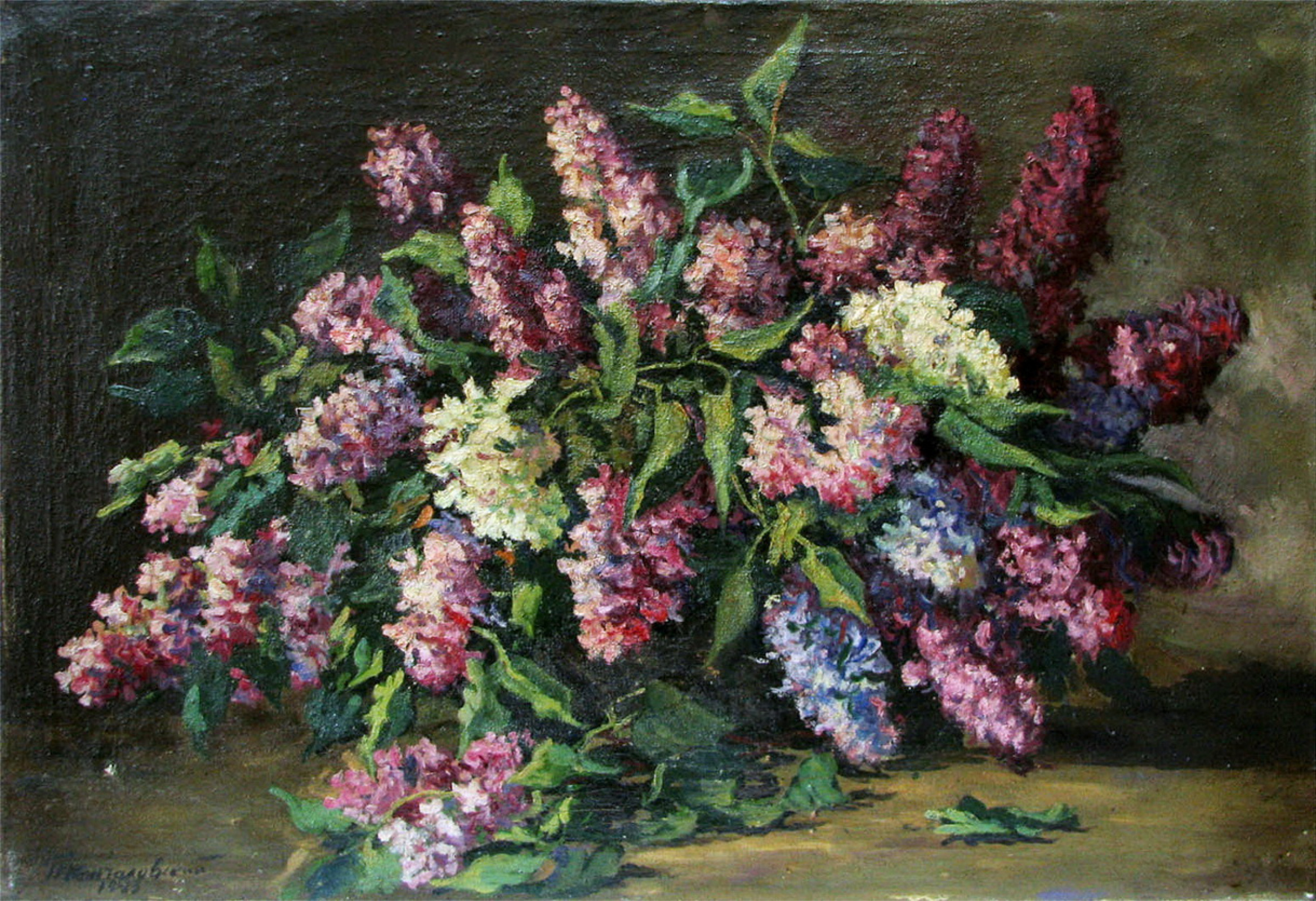 Oil Painting Replica Still Life with Lilac by Pyotr Konchalovsky