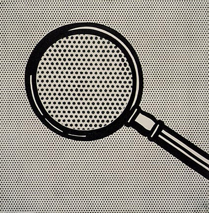 Roy Lichtenstein. Magnifying glass