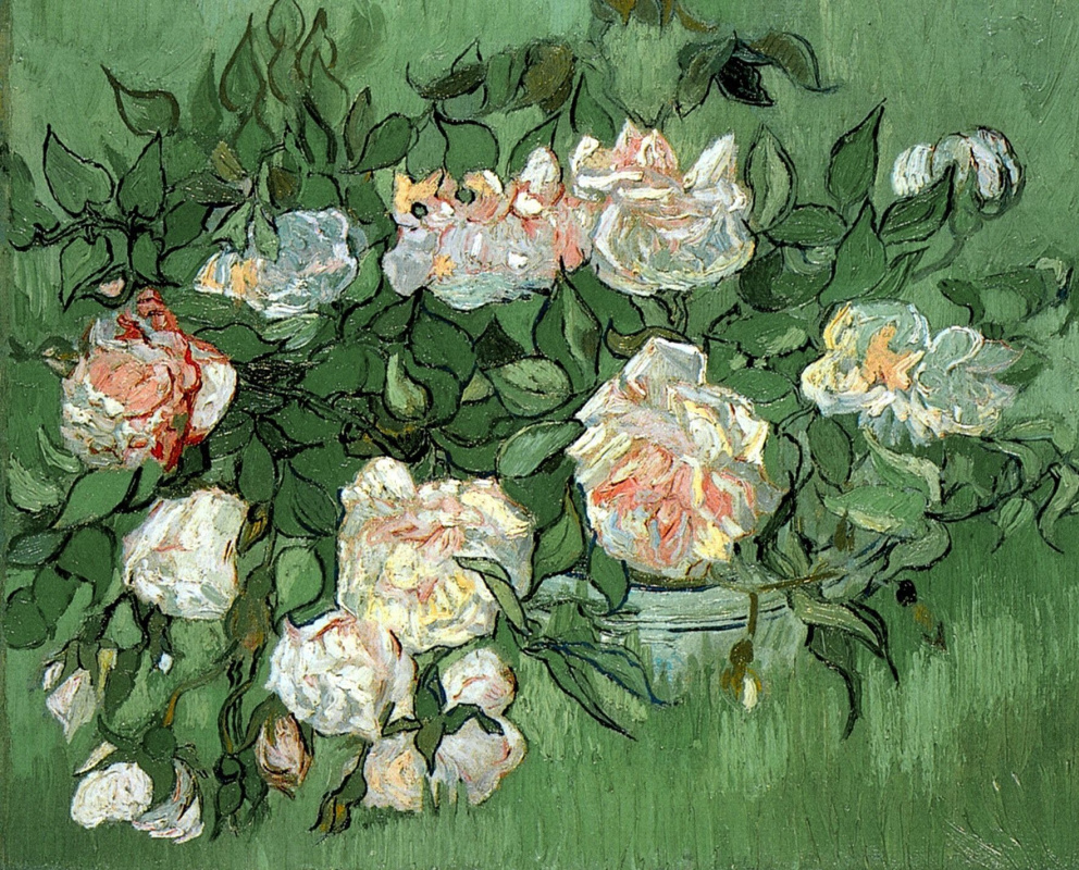 Винсент Ван Гог розы 1889