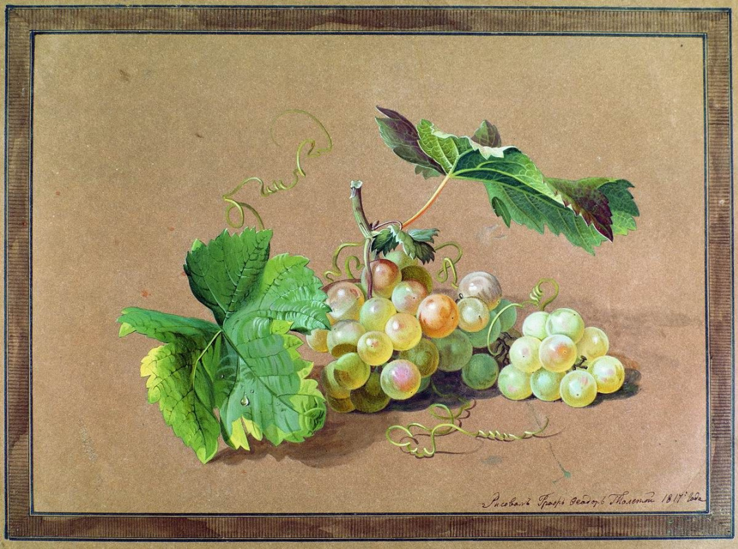 Fedor Petrovich Tolstoy. The branch of grapes