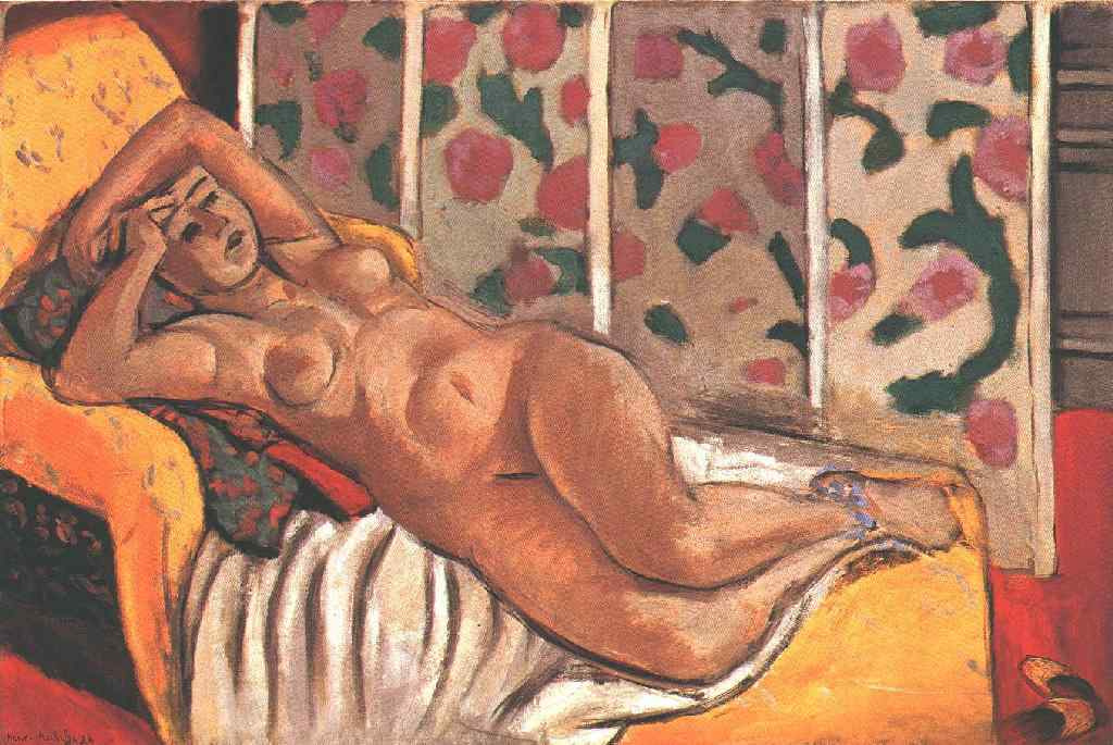 Henri Matisse. Odalisque on yellow