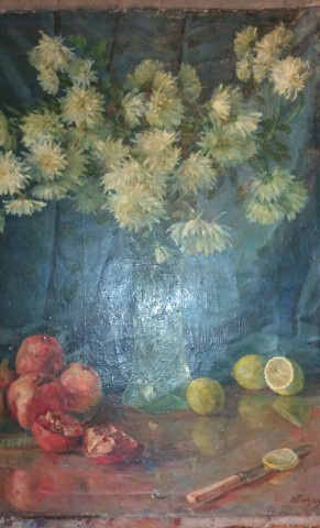 Victor Stepanovich Podgursky. Still life with flowers
