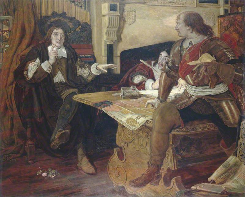 Ford Madox Brown. Cromwell and the Protestants (John Milton and Andrew Marvell)