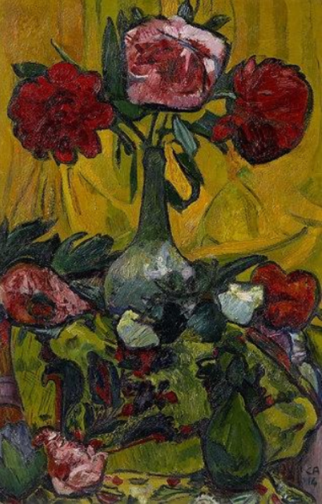 Cuno Amiet. Still life with peonies