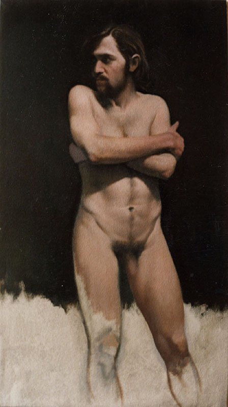 Michael John Angel. A naked man