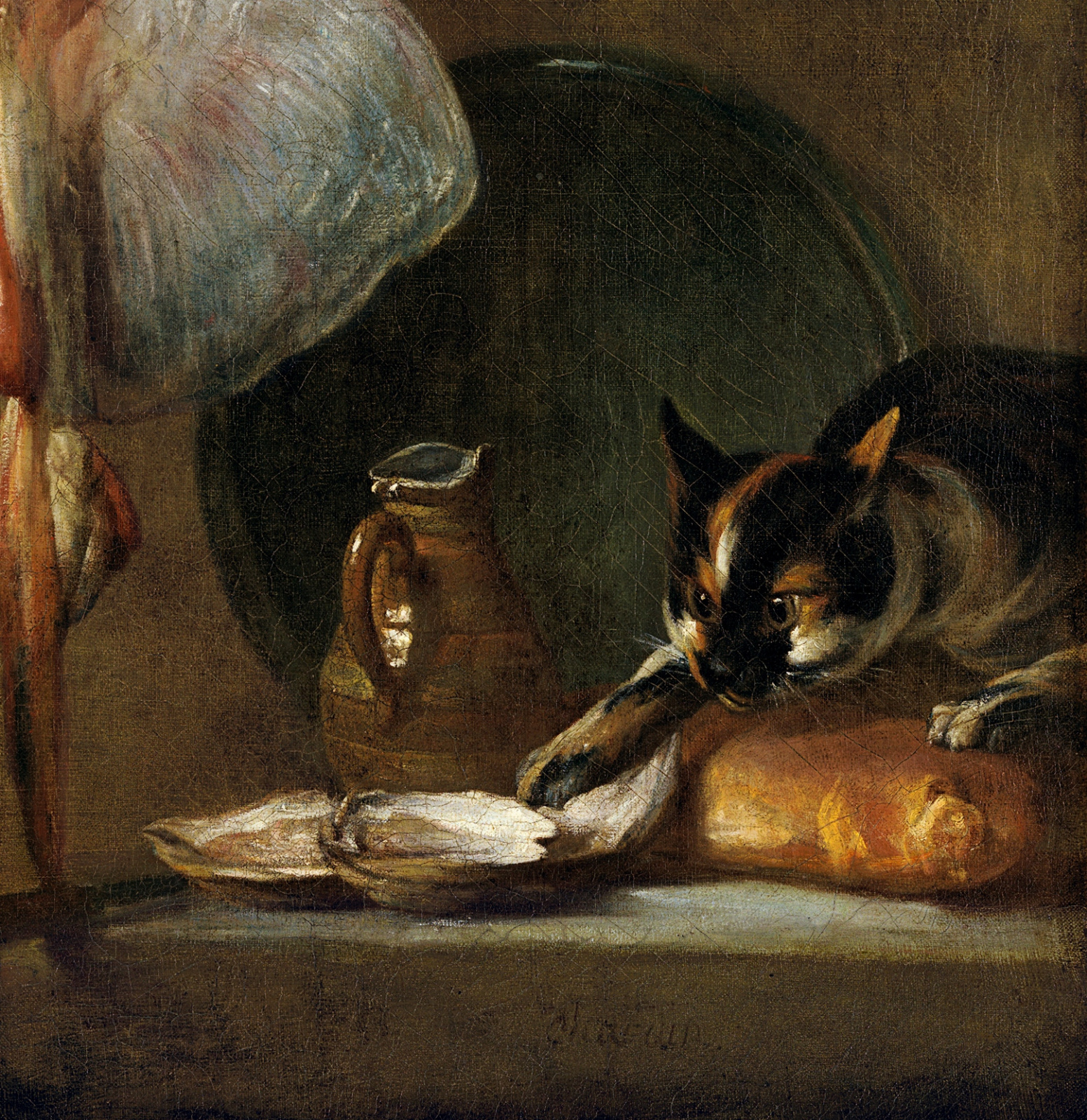 Chardin, Still Life with Cat and Fish  French Paintings and Pastels,  1600–1945