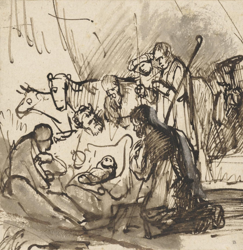 Karel Fabricius. The adoration of the Magi. Sketch