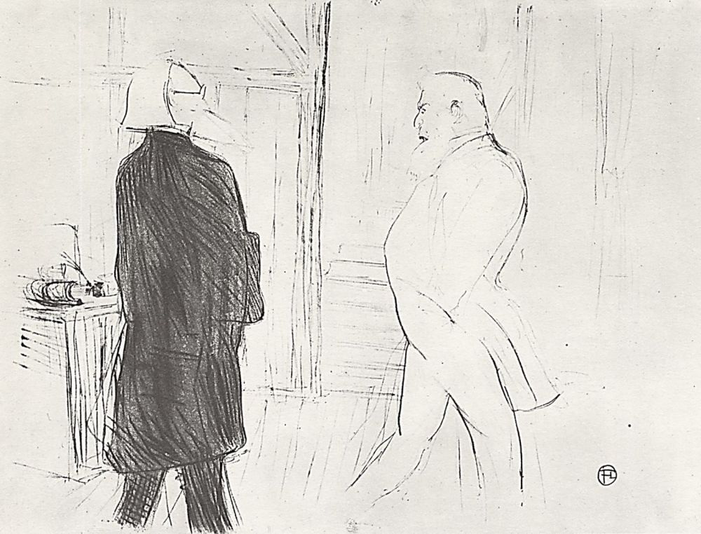 Henri de Toulouse-Lautrec. Antoine and Gamier in the play "Collapse"