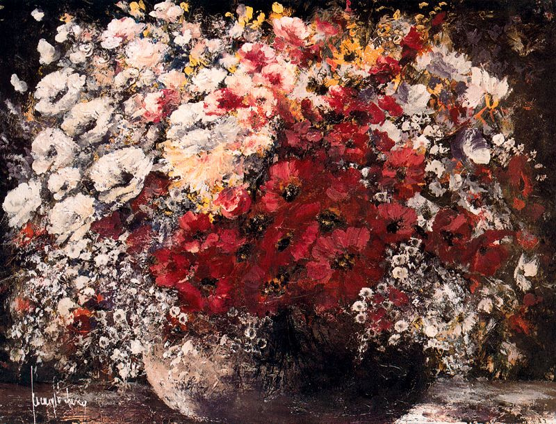 Juan Fortuny. A bouquet of flowers 8