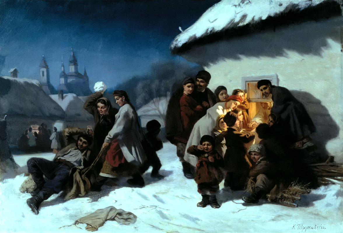 Konstantin Aleksandrovich Trutovsky. Christmas carols in little Russia